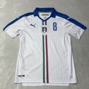 2016 Italy National Team Marchisio #8 Puma Soccer Jersey Away Mens Medium